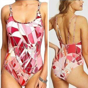 JETS Adagio Tank One Piece Rosewood Swimsuit